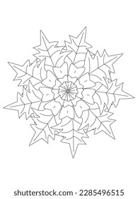 Flower Outline Illustration for Covering Book. Coloring book for kids and adults. animal Aloha Hawaii vector floral artwork. Coloring book pages for adults 