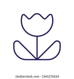 Flower Outline Vector Icon