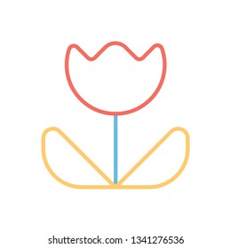 Flower Outline Vector Icon