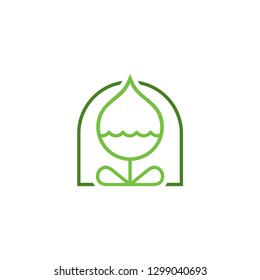 Flower outline Vector Icon Illustrtration concept