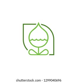Flower outline Vector Icon Illustrtration concept