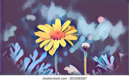 flower painting, very cool and realistic 
