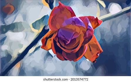 flower painting, very cool and realistic