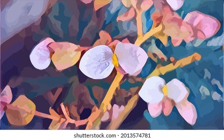flower painting, very cool and realistic