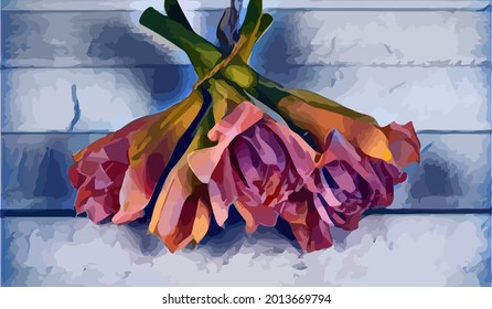 flower painting, very cool and realistic