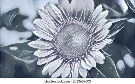 flower painting, very cool and realistic