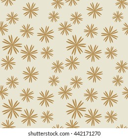 Flower pastel brown seamless pattern. Fashion graphic background design. Modern stylish abstract texture. Colorful template for prints, textiles, wrapping, wallpaper, website etc. VECTOR illustration