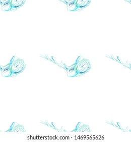 Flower Pastel. Romantic Seamless Pattern. Floral Texture Sketch. Geometric Pastel Ornament. Endless Repeat Flowers Magnolia. Summer Trend Seamless Pattern. Vector Background. Modern Wedding Print.