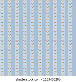 Flower pastel vector seamless pattern 