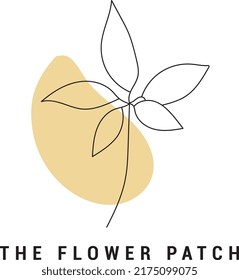The flower patch hand drawn logo