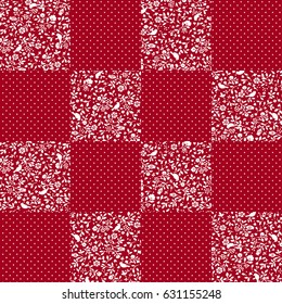 Flower patchwork pattern