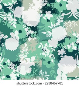 flower patchwork pattern on background