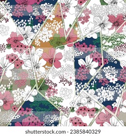 motif de fleur, arrière-plan blanc