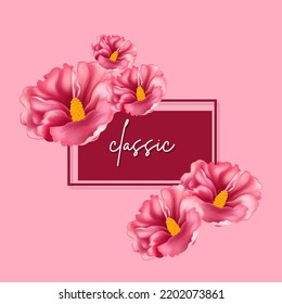 fondo de arte vectorial de patrón de flores para tarjeta