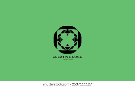 FLOWER PATTERN Abstract initial monogram letter alphabet logo design