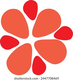 Blumenmuster Kunst isoliert EPS 10