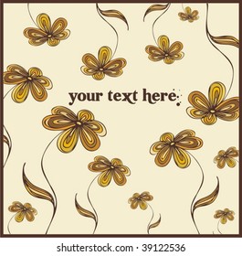 flower pattern, autumn illustration