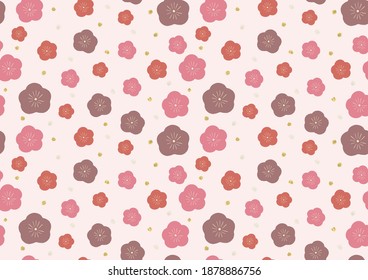 flower pattern background for celebration new year