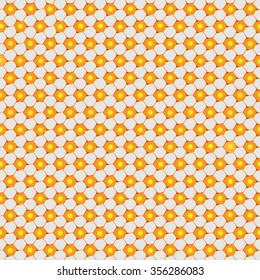 Flower pattern background with chamomile blossom. Vector illustration.
