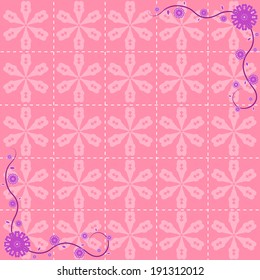 Flower pattern background design