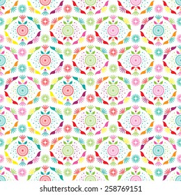 flower pattern background full color
