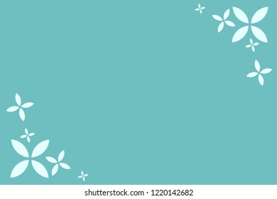 Flower pattern  background green color