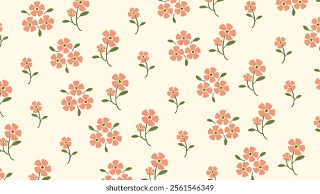 Flower pattern background. Flower illustration pattern. Flower background. Floral decoration background. Perfect for fabrics, print, textile, wallpaper, and pre-made home decor. SSTKbackgrounds 