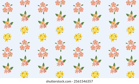 Flower pattern background. Flower illustration pattern. Flower background. Floral decoration background. Perfect for fabrics, print, textile, wallpaper, and pre-made home decor. SSTKbackgrounds 