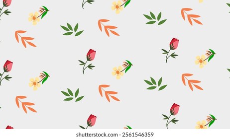 Flower pattern background. Flower illustration pattern. Flower background. Floral decoration background. Perfect for fabrics, print, textile, wallpaper, and pre-made home decor. SSTKbackgrounds 