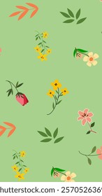 Flower pattern background. Flower illustration pattern. Flower background. Perfect for fabric, textile, wallpaper, decor, print or packaging of products. SSTKbackgrounds
