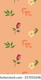 Flower pattern background. Flower illustration pattern. Flower background. Perfect for fabric, textile, wallpaper, decor, print or packaging of products. SSTKbackgrounds
