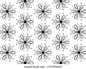 Flower pattern for background or packaging