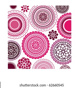 flower pattern background (remove clip masks for full flowers