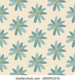 Fondo del patrón de flor. Publicación en medios sociales. Ilustración vectorial.