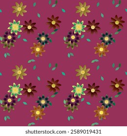 Flower pattern, background summer, seamless wallpaper, leafs pattern, leaf texture, vector pattern, floral design, vector abstract, seamless background, floral seamless pattern