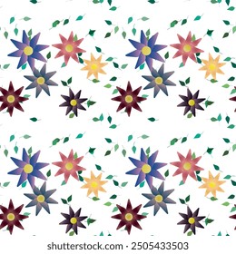 Patrón de flores, patrón de fondo, flores de Vector, silueta de la hoja, fondo sin fisuras, diseño de fondo, flores aisladas, Vector floral, fondo floral, patrones florales