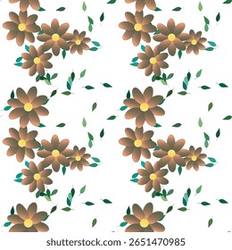 Padrão de flores, plano de fundo padrão, plano de fundo do vetor, folhas isoladas, padrões florais, vetor de folhas, planos de fundo natureza, padrão de folhas, vetor de ornamentos, vetor de flores, projeto de fundo