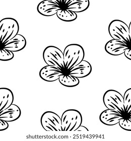 Flower pattern background. vintage flower pattern background. Floral decoration background. Flower Doodle pattern. Flower seamless pattern background. 