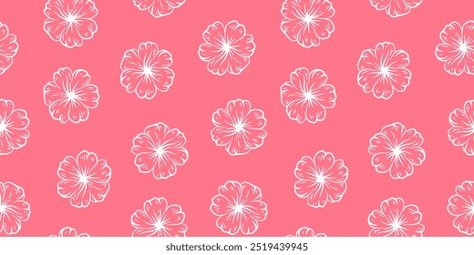 Flower pattern background. vintage flower pattern background. Floral decoration background. Flower Doodle pattern. Flower seamless pattern background. 