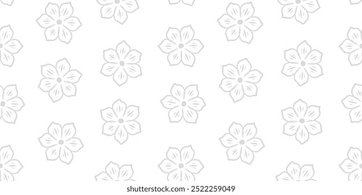Fondo de patrón de flores. fondo de patrón de flores vintage. Fondo de decoración floral. Patrón de Doodle de flores. Fondo de patrón de flores sin fisuras.