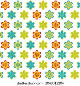 flower pattern background wallpaper vector illustration editable