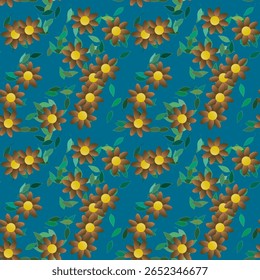 Padrão de flores, fundos natureza, fundos vetoriais, vetor abstrato, design floral, vetor de flores, padrões sem costura, flores primavera, padrão de ornamento, fundo de folhas, fundo de flores