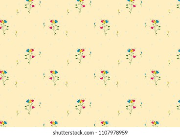 flower pattern backround for fabric or textile, vector
