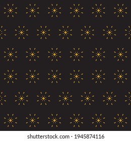 Flower pattern with black background design vector