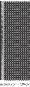 flower pattern with border for fabric print