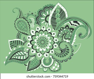 Flower Pattern Bright Abstract wallpaper vintage