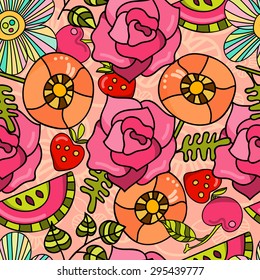 Flower pattern  can be used for stationery, wedding, wrapping paper, packaging, invitations, postcards.