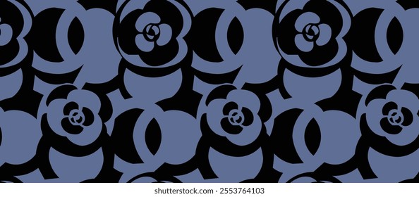 Flower Pattern Classic Seamless Drawing colorful abstract minimalist ornament elegant