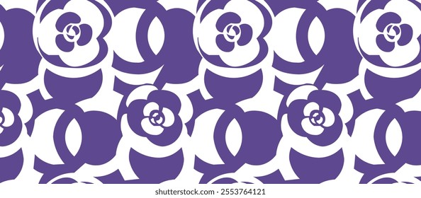 Flower Pattern Classic Seamless Drawing colorful abstract minimalist ornament elegant