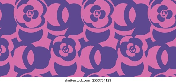 Flower Pattern Classic Seamless Drawing colorful abstract minimalist ornament elegant